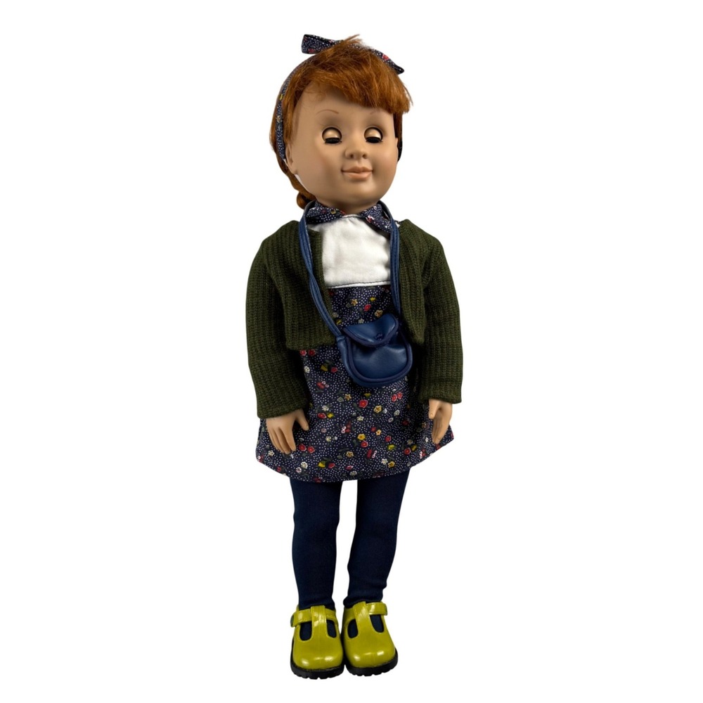 Battat Our Generation 18 inch Doll Red Hair Blue Eyes Complete Outfit Green Coat